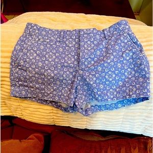 Gap womens size 0 summer shorts blue white
